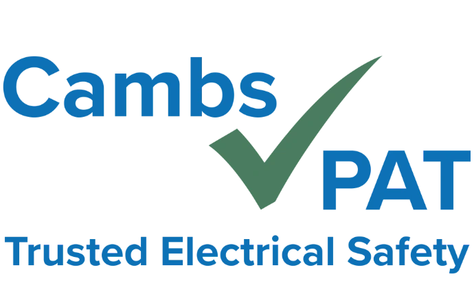 Cambs-PAT logo with tagline ‘Trusted Electrical Safety’