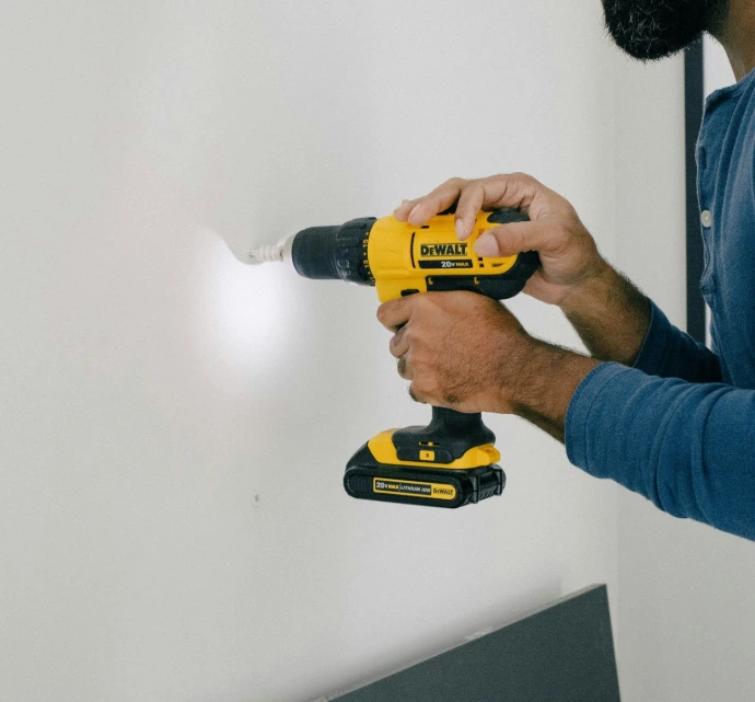 Portable power drill requiring safety testing