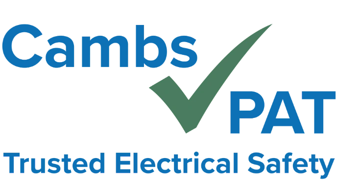Cambs-PAT logo with tagline ‘Trusted Electrical Safety’